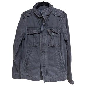 Abercrombie & Fitch‎ Sentinel Jacket Military Field Jacket Blue Men’s Size Small
